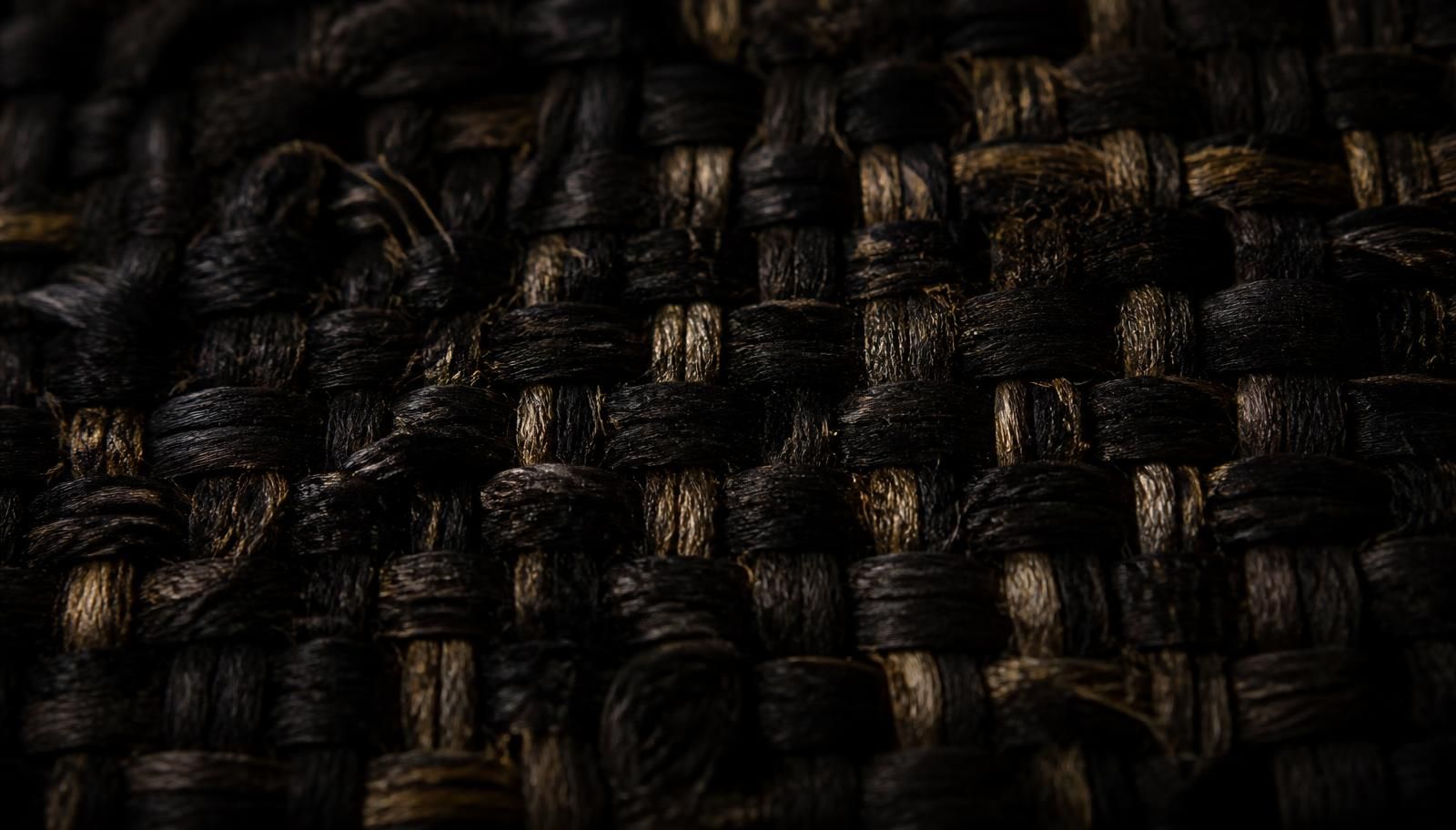 Macro detail of recycled organic technical weave