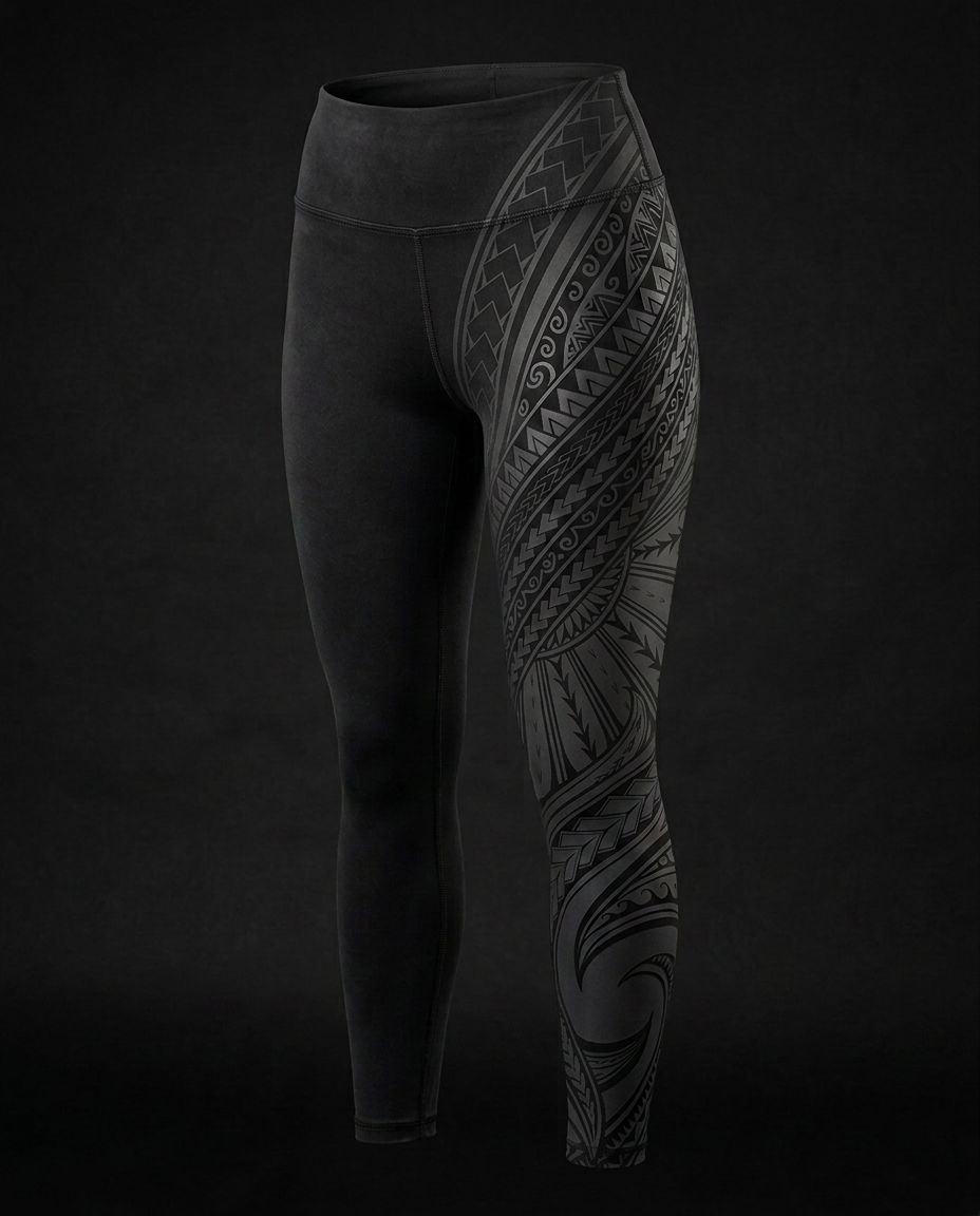 The Voyager Compression Tight — Volcanic Black